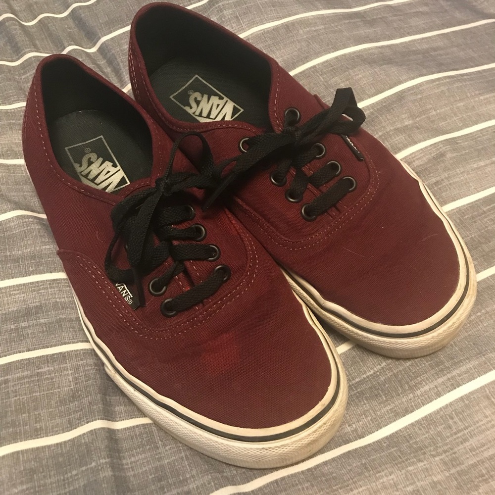 Maroon Vans
